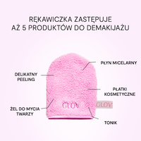 WIELOPAK 8 sztuk Rękawiczka do demakijażu i oczyszczania twarzy GLOV –