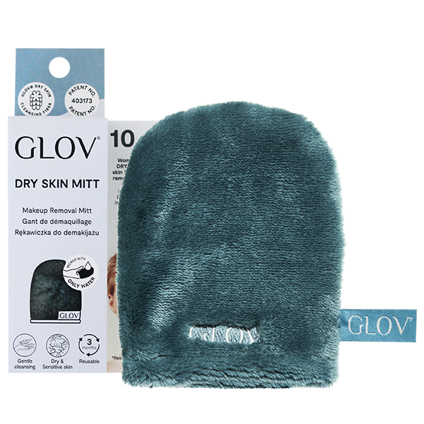 Wiederverwendbarer Make-up-Entferner- und Reinigungshandschuh für trockene Haut mit Wasser GLOV®