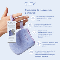 WIELOPAK 8 sztuk Rękawiczka do demakijażu i oczyszczania twarzy GLOV –