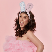 Opaska na głowę i opaska do włosów 2w1 Bunny Ears, Królicze uszy Barbie™ ❤ GLOV® –