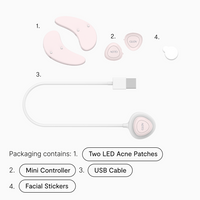 Płatki LED pielęgnacyjne dla rozświetlonej i odświeżonej okolicy oczu LUNA EYE