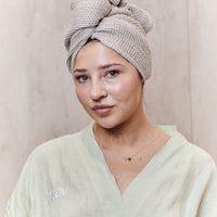 Lniany turban do włosów GLOV® –