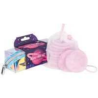 Moon Pads Set zestaw 10 płatków wielorazowego użytku w holograficznej kosmetyczce – 