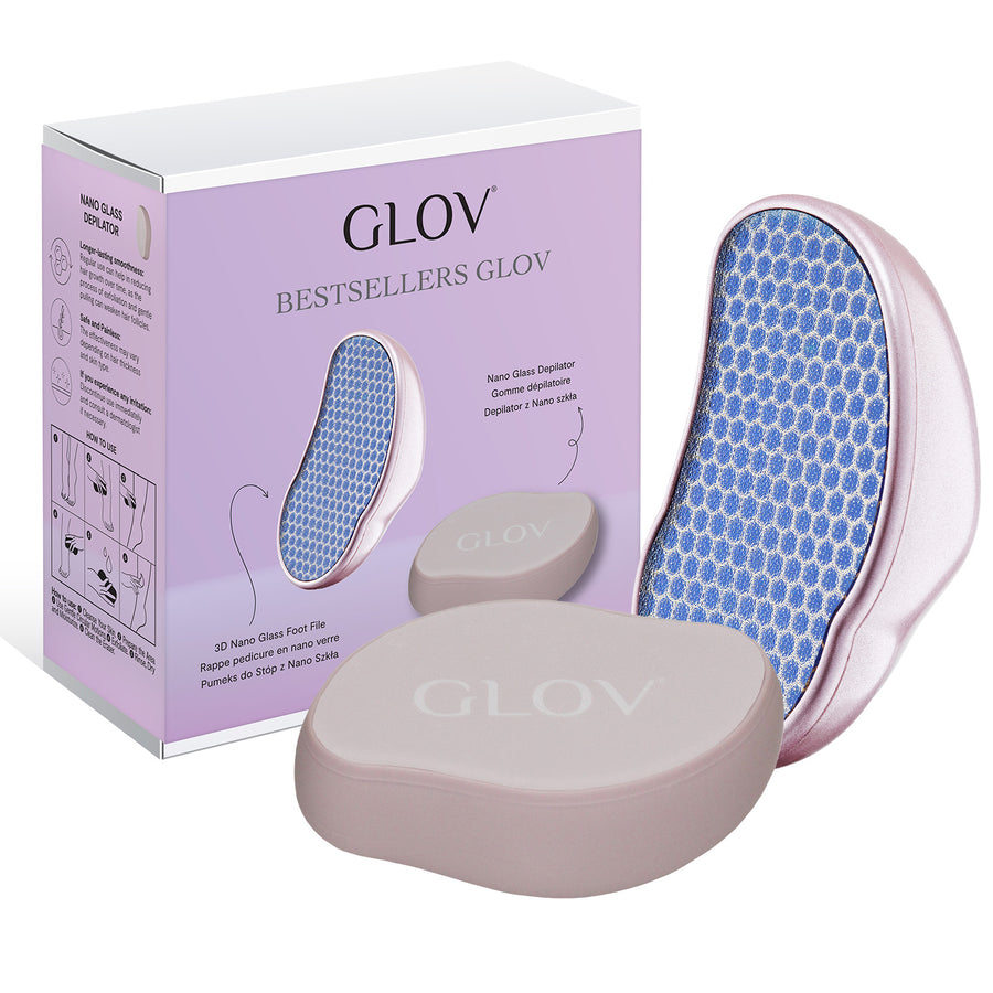 Zestaw pumeks i depilator z nano szkła GLOV Bestsellers