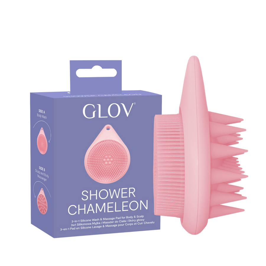 3w1 Silikonowa Myjka i Masażer do Ciała i Skóry głowy SHOWER CHAMELEON
