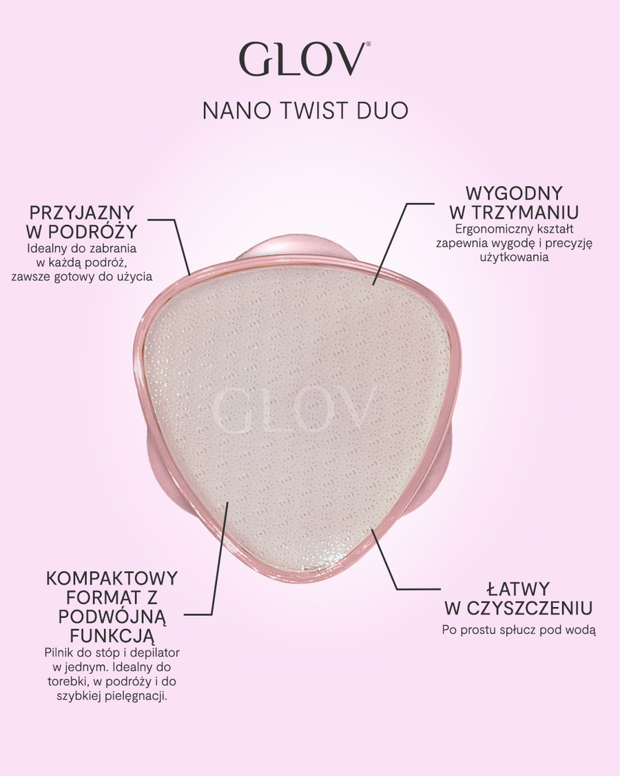 Pumeks i depilator z nano szkła 2w1 Nano Twist Duo