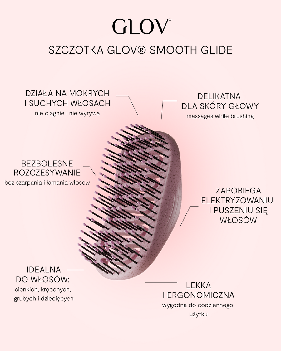 Szczotka do łatwego rozczesywania włosów Smooth Glide