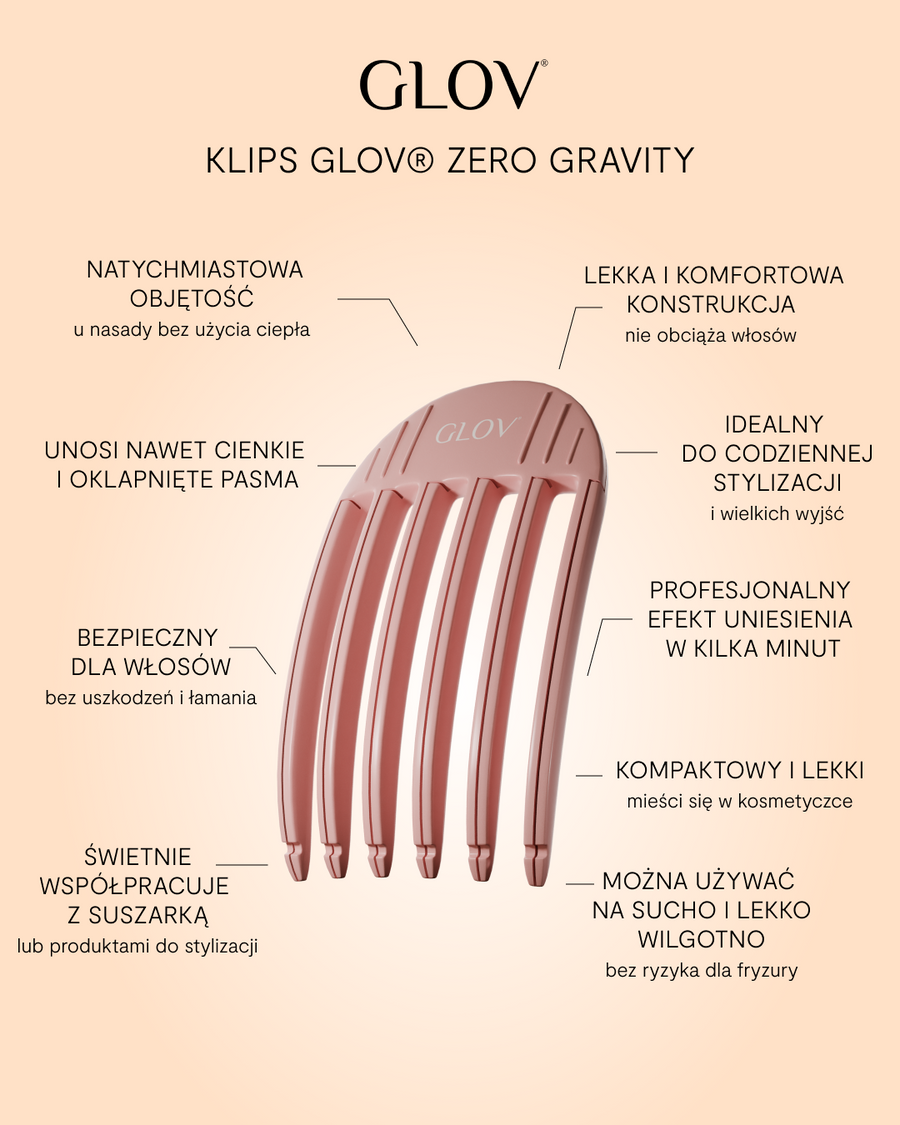 Klips Unoszący Włosy u Nasady ZERO GRAVITY