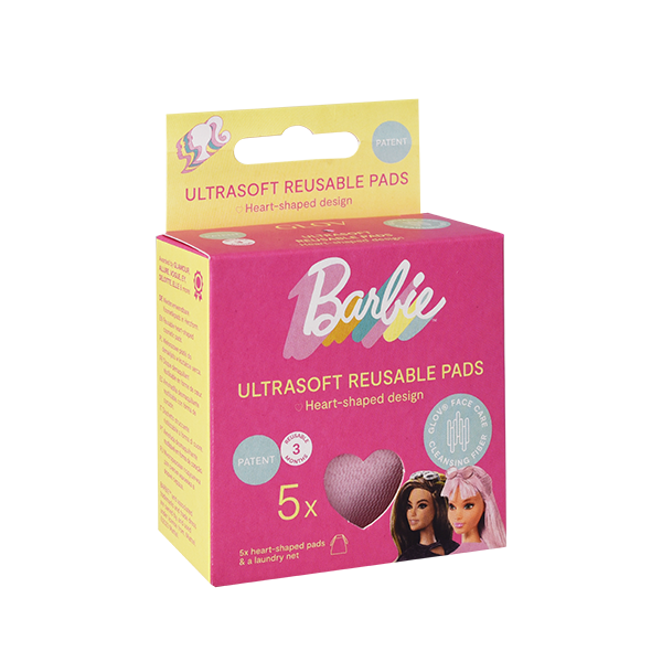 Wielorazowe płatki kosmetyczne GLOV Heart Pads Barbie™ ❤ GLOV®