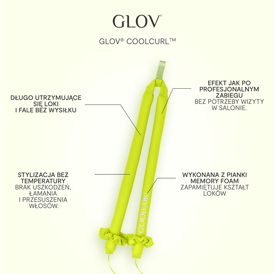 COOLCURL™  innowacyjna lokówka do kręcenia włosów bez użycia ciepła GLOV®