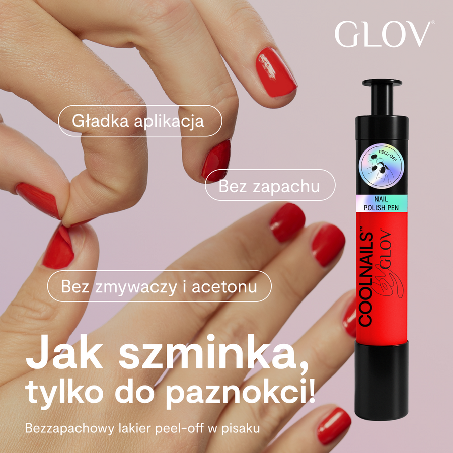 Bezzapachowy peel-off lacquer in a pen COOLNAILS GLOV