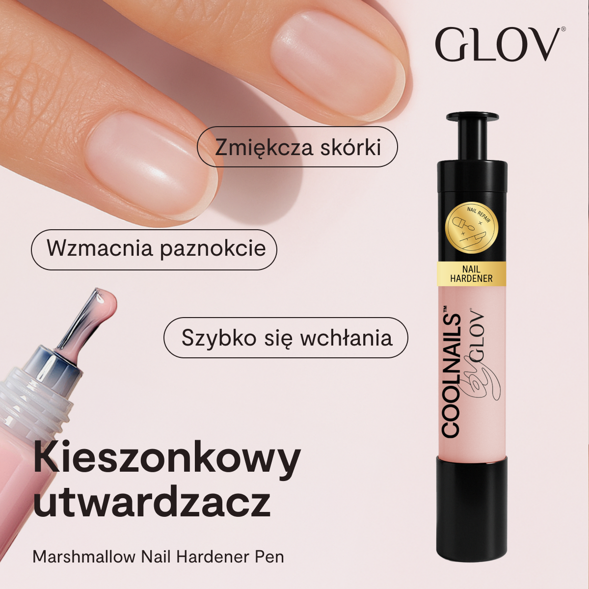 Utwardzacz do paznokci w formie pisaka COOLNAILS Marshmallow Nail Hard ...
