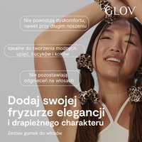 Zestaw gumek do włosów GLOV® Scrunchies Panterka