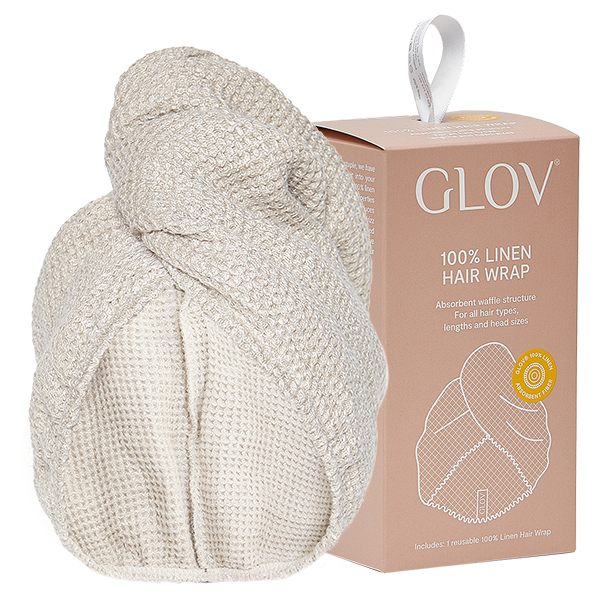 Lniany turban do włosów GLOV® – 