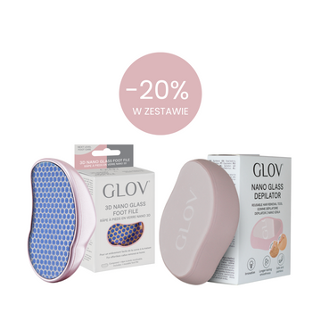 Zestaw Tarka i Depilator z nano szkła GLOV