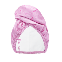 Dwustronny ręcznik do włosów w kształcie turbanu z warstwą eleganckiej satyny i super chłonnego materiału Barbie™ ❤ GLOV®